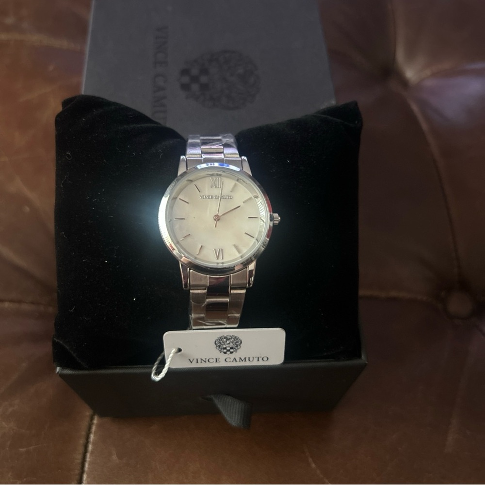 Vince Camuto Silver Stainless Steel Bracelet Watch